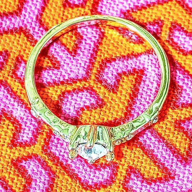 �V�i���g�p �C�O�A����� 18k�C�G���[�S�[���h�_�C�������h�����O size15 �� �����A�N�Z�T���[/���v�� 