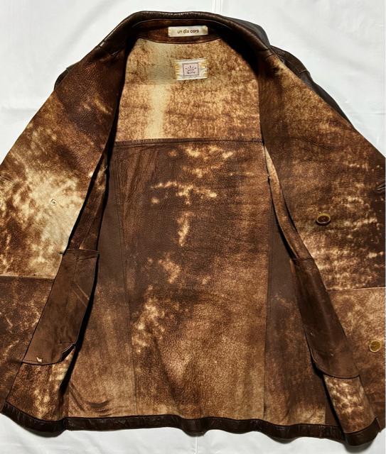 un dix cors アンディコール 高級 山羊革 レザー ジャケット ピーコート ラムレザー コート アウター リアルレザー < 女性ファッション un dix cors アンディコール 高級 山羊革 レザー ジャケット ピーコート ラムレザー コート アウター リアルレザー < 女性ファッションの