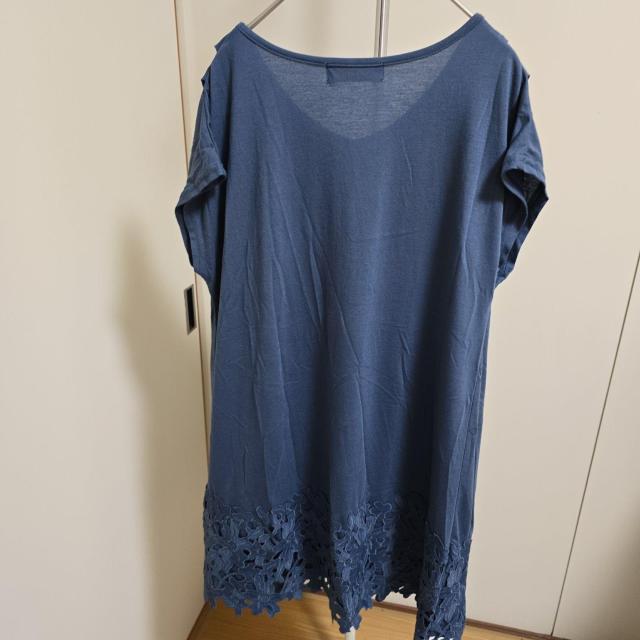 CLEO SUN�i�N���I �T���j�_�[�N�u���[ V�l�b�N �m�[�X���[�u �g�b�v�X �� �����t�@�b�V������ 