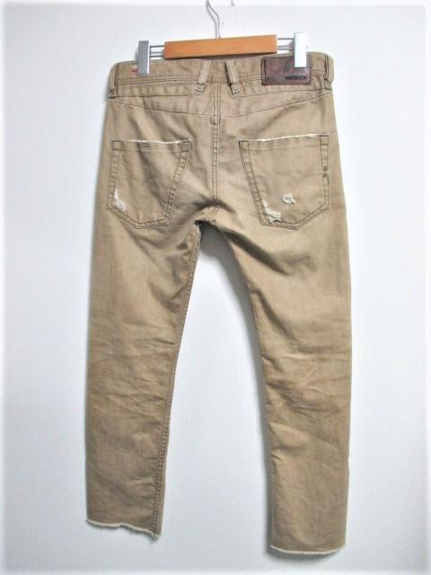 DIESEL ディーゼル ヴィンテージ加工 デニムパンツ ジーンズ/メンズ/W28☆ベージュ < ブランド  DIESEL ディーゼル ヴィンテージ加工 デニムパンツ ジーンズ/メンズ/W28☆ベージュ < ブランドの