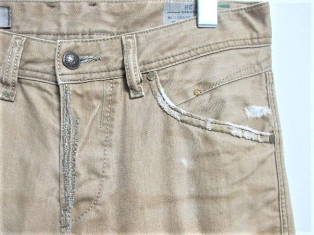DIESEL ディーゼル ヴィンテージ加工 デニムパンツ ジーンズ/メンズ/W28☆ベージュ < ブランド  DIESEL ディーゼル ヴィンテージ加工 デニムパンツ ジーンズ/メンズ/W28☆ベージュ < ブランドの