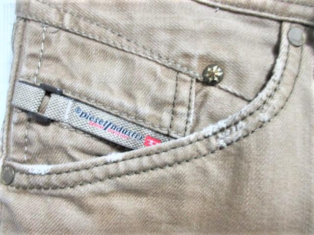 DIESEL ディーゼル ヴィンテージ加工 デニムパンツ ジーンズ/メンズ/W28☆ベージュ < ブランド  DIESEL ディーゼル ヴィンテージ加工 デニムパンツ ジーンズ/メンズ/W28☆ベージュ < ブランドの