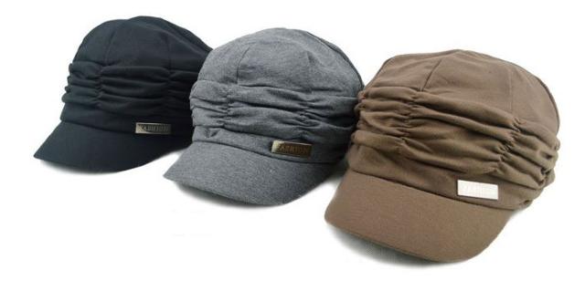 シャーリング キャスケット レディース つば付 帽子 ブラウン < 女性ファッション  シャーリング キャスケット レディース つば付 帽子 ブラウン < 女性ファッションの