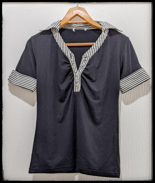 ★Tシャツ★半袖★ポロシャツ★Mサイズ同等★黒★部屋着★まとめ買い歓迎★サイズ・ブランド名の札無し★ < 女性ファッション  ★Tシャツ★半袖★ポロシャツ★Mサイズ同等★黒★部屋着★まとめ買い歓迎★サイズ・ブランド名の札無し★ < 女性ファッションの