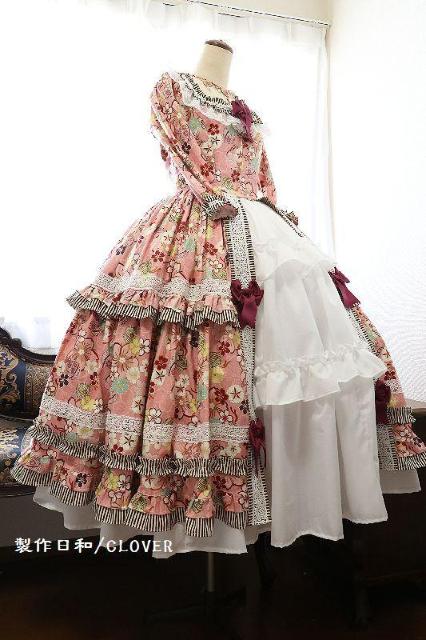 ピンク和柄ドレス S~Mサイズ < 女性ファッション  ピンク和柄ドレス S~Mサイズ < 女性ファッションの