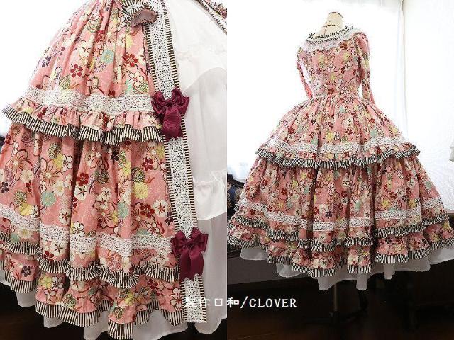 ピンク和柄ドレス S~Mサイズ < 女性ファッション  ピンク和柄ドレス S~Mサイズ < 女性ファッションの