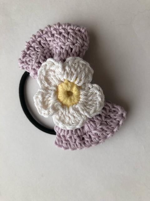 ハンドメイド ヘアゴム リボン お花 コットン メゾンドフルール好き < 女性ファッション  ハンドメイド ヘアゴム リボン お花 コットン メゾンドフルール好き < 女性ファッションの