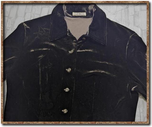 ロイスクレヨン ベロア長袖シャツ 濃茶 < ブランド  ロイスクレヨン ベロア長袖シャツ 濃茶 < ブランドの