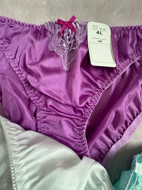 4Lサイズ!5枚セット!ツルツル光沢素材!シフォン使い!色とりどり!エレガント!高貴品格!ショーツ!No.美 < 女性ファッション  4Lサイズ!5枚セット!ツルツル光沢素材!シフォン使い!色とりどり!エレガント!高貴品格!ショーツ!No.美 < 女性ファッションの
