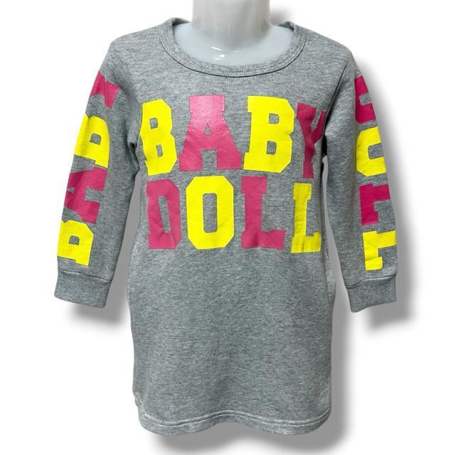 【BABYDOLL/100】ロゴプリント入☆グレースウェットチュニワンピ < ブランド 【BABYDOLL/100】ロゴプリント入☆グレースウェットチュニワンピ < ブランドの