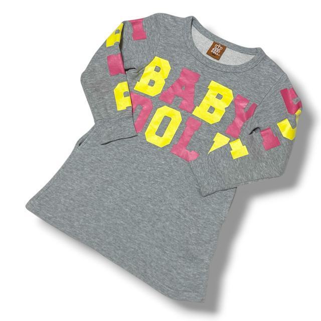 【BABYDOLL/100】ロゴプリント入☆グレースウェットチュニワンピ < ブランド 【BABYDOLL/100】ロゴプリント入☆グレースウェットチュニワンピ < ブランドの