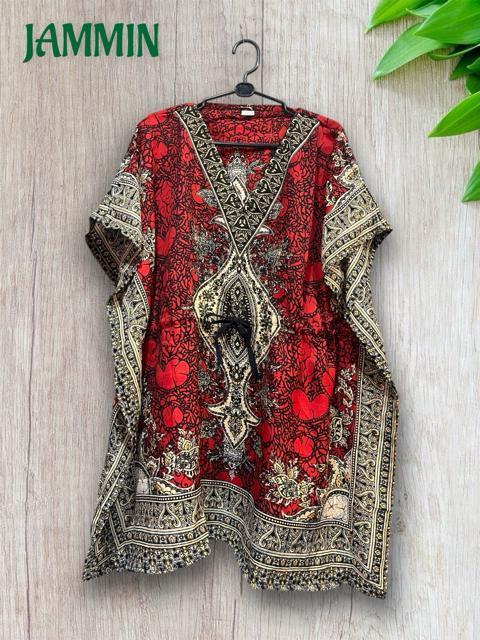 アジアンペーズリー柄ポンチョ風トップス 赤 エスニック アジアン 衣装 ヒッピー < 女性ファッション アジアンペーズリー柄ポンチョ風トップス 赤 エスニック アジアン 衣装 ヒッピー < 女性ファッションの