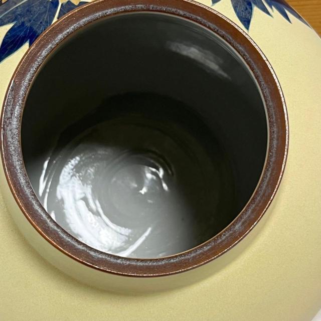 美品 九谷焼 花瓶 花器 永泉花瓶 牡丹 金彩 24×H20cm 壷 < インテリア/ライフ 美品 九谷焼 花瓶 花器 永泉花瓶 牡丹 金彩 24×H20cm 壷 < インテリア/ライフの