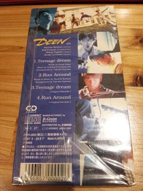 DEEN*Teenagedream◇CDシングル美品☆RunAround◯ < タレントグッズ DEEN*Teenagedream◇CDシングル美品☆RunAround◯ < タレントグッズの