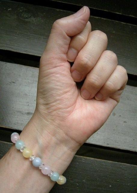 ローズクォーツxエンジェライトxアマゾナイトxアラゴナイト < 女性アクセサリー/時計 ローズクォーツxエンジェライトxアマゾナイトxアラゴナイト < 女性アクセサリー/時計の