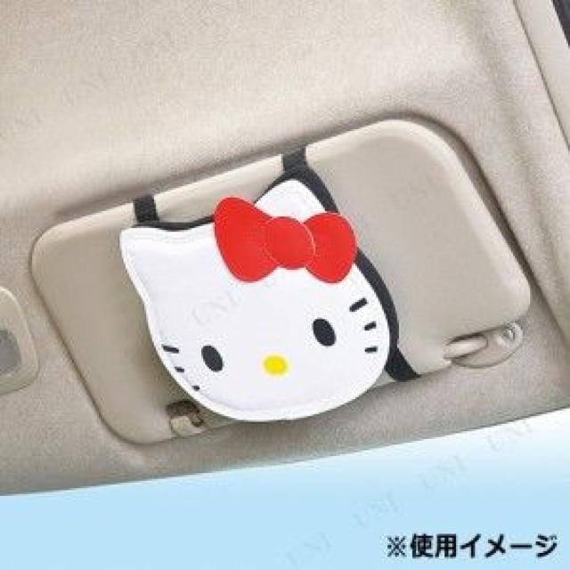 《New》キティちゃん★ミラー求Eカードや駐車券をスッキリ収納*サンバイザーポケット < 自動車/バイク 《New》キティちゃん★ミラー求Eカードや駐車券をスッキリ収納*サンバイザーポケット < 自動車/バイク