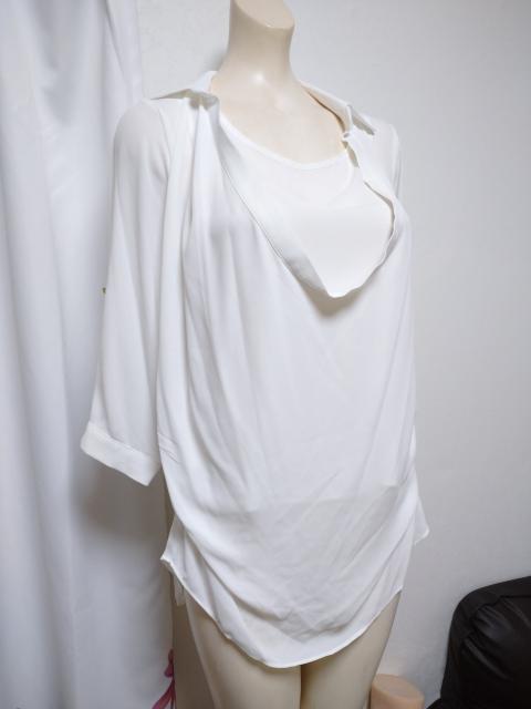 salire/サリア 重ね着風ブラウス < ブランド  salire/サリア 重ね着風ブラウス  < ブランドの