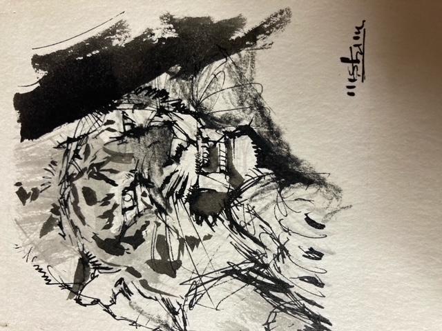 昭和のイラストレーター ペン画 『虎』 サインあり 真作保証 原画 < ホビー 昭和のイラストレーター ペン画 『虎』 サインあり 真作保証 原画 < ホビーの