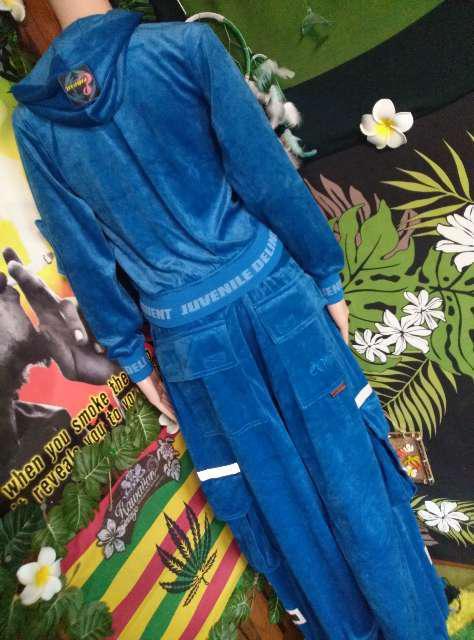 JD†ERMOSA■ベロアセットアップ■ウェッサイB系ローライダー < 女性ファッション  JD†ERMOSA■ベロアセットアップ■ウェッサイB系ローライダー < 女性ファッションの