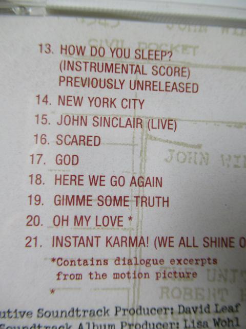 ジョン・レノン CD「The US vs. John Lennon」 < CD/DVD/ビデオ  ジョン・レノン CD「The US vs. John Lennon」 < CD/DVD/ビデオの