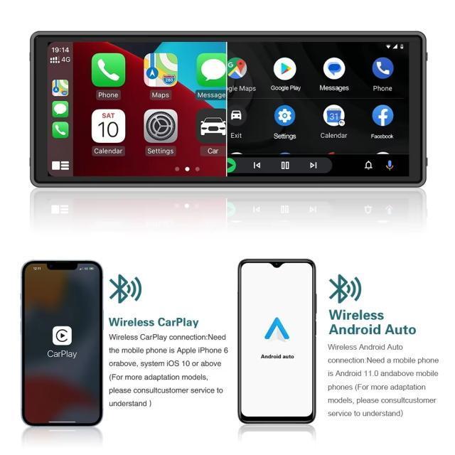 �ǂ�ȎԂł��ŐV�i�r���y���ʁz10.26�C���` �I���_�b�V�����j�^�[ �t�����g�J�[�i�r Carplay Android Auto �� ������/�o�C�N