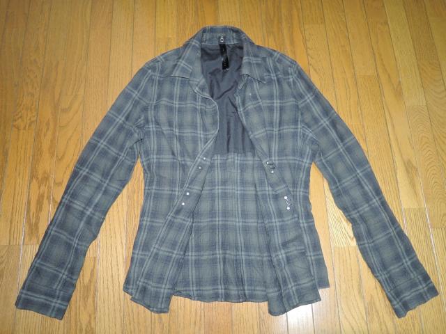 wjk ダブルジェイケイ チェックネルシャツ S フックボタン シワ加工 長袖シャツ < ブランド  wjk ダブルジェイケイ チェックネルシャツ S フックボタン シワ加工 長袖シャツ < ブランドの