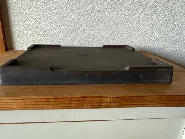 落款盆栽鉢 中型 長辺 約24.5cm 四角鉢 泥物 現品 中古鉢陶器製長方形 < ペット/手芸/園芸  落款盆栽鉢 中型 長辺 約24.5cm 四角鉢 泥物 現品 中古鉢陶器製長方形 < ペット/手芸/園芸の