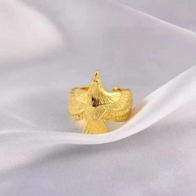超お買い得490円★イーグルリング イーグルの羽を広げるケルト風イーグルリング 厚手メンズ ゴールデンヘッド フリー  < 男性アクセサリー/時計  超お買い得490円★イーグルリング イーグルの羽を広げるケルト風イーグルリング 厚手メンズ ゴールデンヘッド フリー  < 男性アクセサリー/時計の