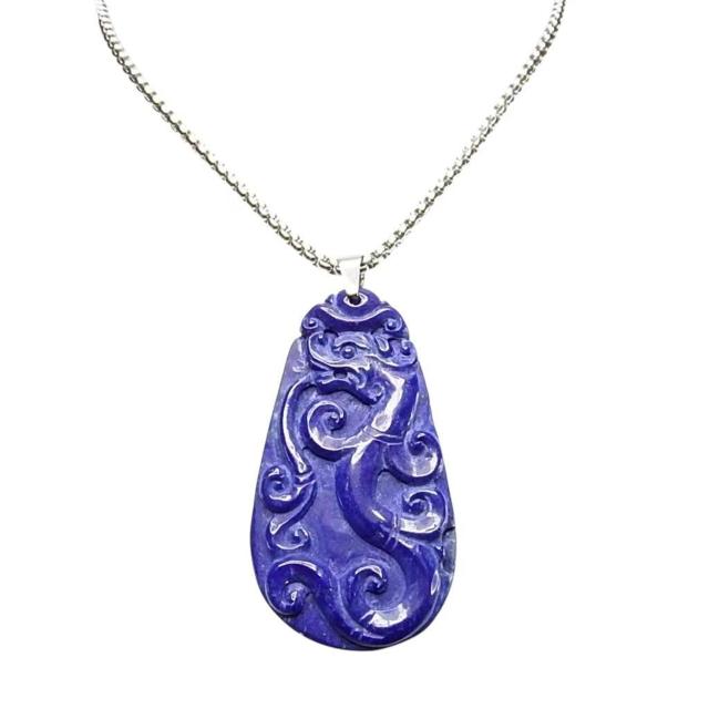 逸品天然石ラピスラズリ昇竜如意両面完全手彫りアンティークネックレス < 女性アクセサリー/時計 逸品天然石ラピスラズリ昇竜如意両面完全手彫りアンティークネックレス < 女性アクセサリー/時計の