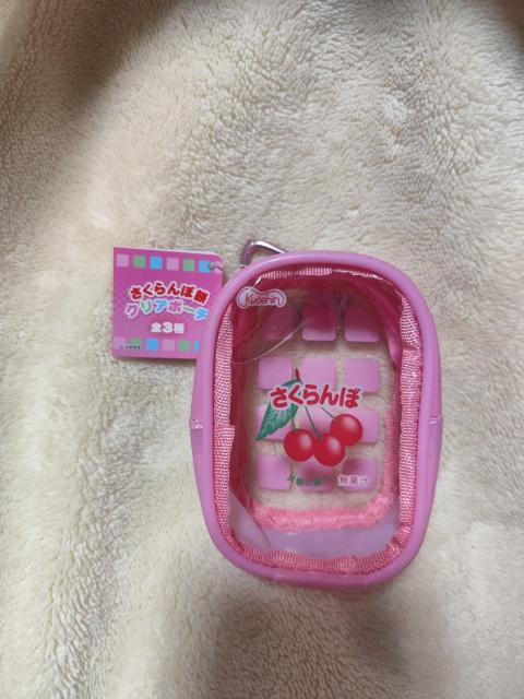 さくらんぼ餅クリアポーチ ピンク 非売品 < 女性ファッション さくらんぼ餅クリアポーチ ピンク 非売品 < 女性ファッションの