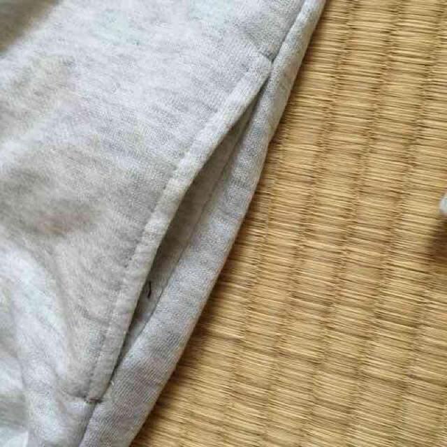 ゆったりシルエット・猫ワッペンロングパーカー。杢グレー < ブランド ゆったりシルエット・猫ワッペンロングパーカー。杢グレー < ブランドの