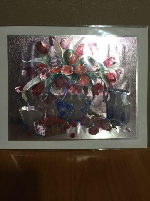 361.新品☆キラキラ絵画☆チューリップと  さくらんぼ < ホビー  361.新品☆キラキラ絵画☆チューリップと  さくらんぼ  < ホビーの