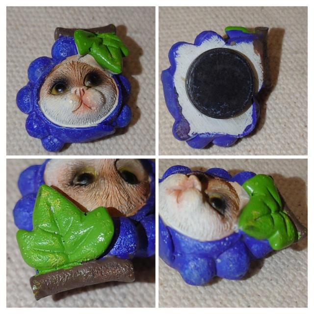 かわいい猫雑貨 立体 猫顔マグネット フルーツ猫 キモカワ 被りもの猫 3個セット < インテリア/ライフ  かわいい猫雑貨 立体 猫顔マグネット フルーツ猫 キモカワ 被りもの猫 3個セット < インテリア/ライフの