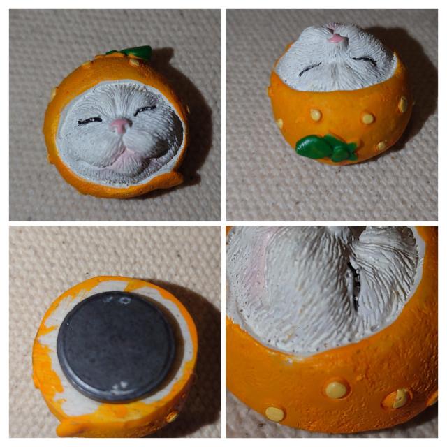 かわいい猫雑貨 立体 猫顔マグネット フルーツ猫 キモカワ 被りもの猫 3個セット < インテリア/ライフ  かわいい猫雑貨 立体 猫顔マグネット フルーツ猫 キモカワ 被りもの猫 3個セット < インテリア/ライフの