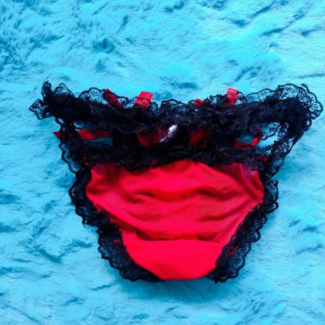 激エロカワッ。。サテンリボン&肌魅せッ。。透けメッシュ×レースフリルパンティー。。。ショーツ。。。レッド。。。 < 女性ファッション  激エロカワッ。。サテンリボン&肌魅せッ。。透けメッシュ×レースフリルパンティー。。。ショーツ。。。レッド。。。 < 女性ファッションの