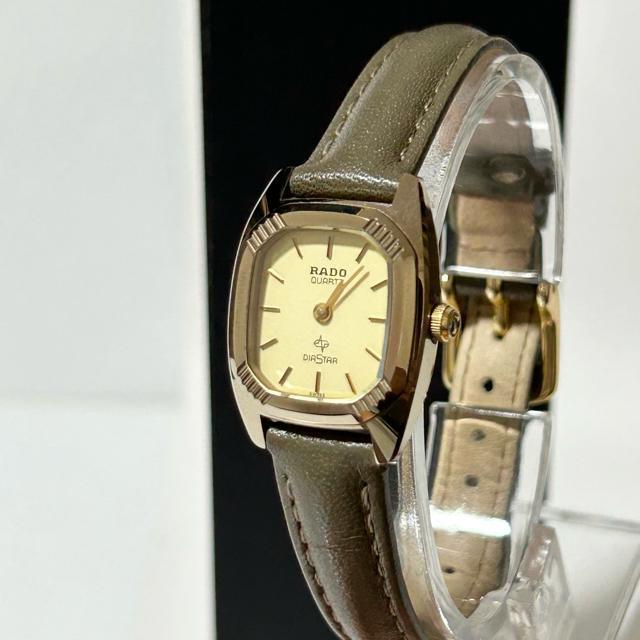 美品 RADO ラドー ダイヤスター 腕時計 クォーツ 700.9503.3 GP レザー ゴールド カーキ 動作確認済み < ブランド 美品 RADO ラドー ダイヤスター 腕時計 クォーツ 700.9503.3 GP レザー ゴールド カーキ 動作確認済み < ブランドの