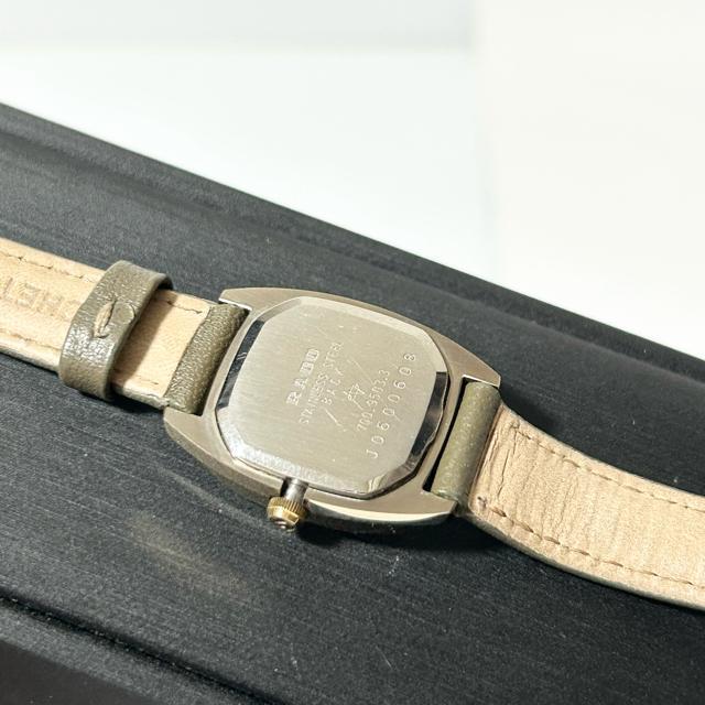 美品 RADO ラドー ダイヤスター 腕時計 クォーツ 700.9503.3 GP レザー ゴールド カーキ 動作確認済み < ブランド 美品 RADO ラドー ダイヤスター 腕時計 クォーツ 700.9503.3 GP レザー ゴールド カーキ 動作確認済み < ブランドの