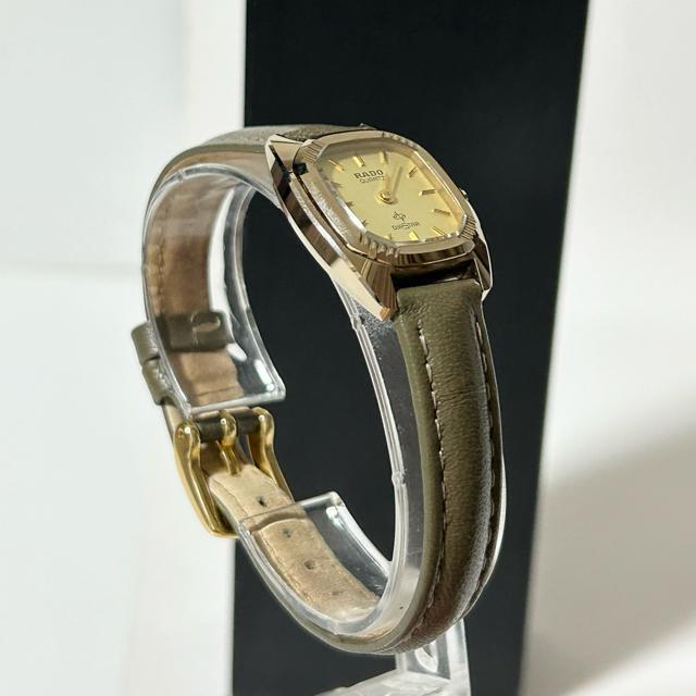 美品 RADO ラドー ダイヤスター 腕時計 クォーツ 700.9503.3 GP レザー ゴールド カーキ 動作確認済み < ブランド 美品 RADO ラドー ダイヤスター 腕時計 クォーツ 700.9503.3 GP レザー ゴールド カーキ 動作確認済み < ブランドの