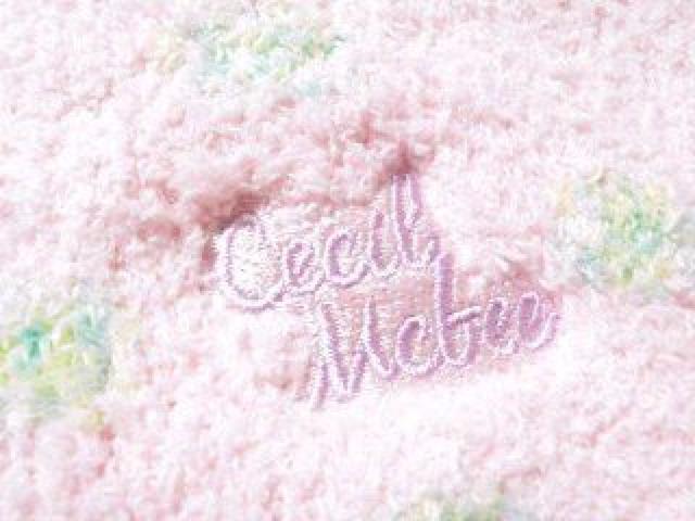 【CECIL McBEE/セシルマクビー】ロゴ刺繍 水玉ドット マシュマロソックス < ブランド 【CECIL McBEE/セシルマクビー】ロゴ刺繍 水玉ドット マシュマロソックス < ブランドの