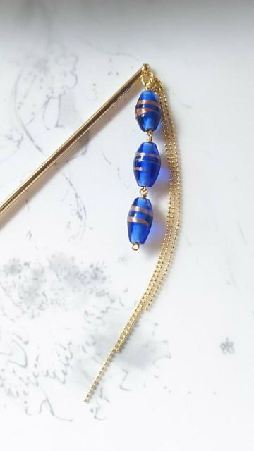 *青ガラスのかんざし*21073 < 女性ファッション  *青ガラスのかんざし*21073 < 女性ファッションの