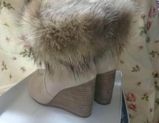 FiLLY O` LYNX フィリーオーリンクス ファースウェードブーツ 竹下玲奈 雑誌掲載 < 女性ファッション FiLLY O` LYNX フィリーオーリンクス ファースウェードブーツ 竹下玲奈 雑誌掲載 < 女性ファッションの