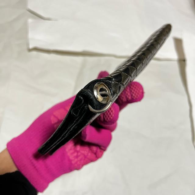 【COMME CA MEN / コムサメン】 本革 編み込み 二つ折り 長財布 < ブランド 【COMME CA MEN / コムサメン】 本革 編み込み 二つ折り 長財布 < ブランドの