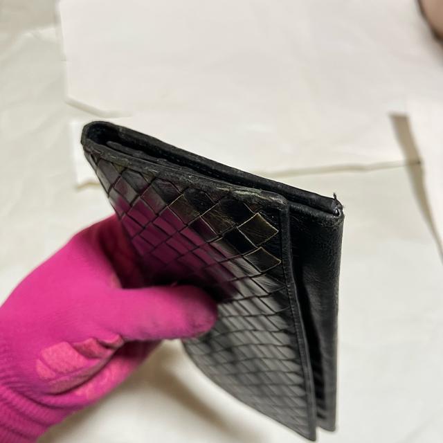 【COMME CA MEN / コムサメン】 本革 編み込み 二つ折り 長財布 < ブランド 【COMME CA MEN / コムサメン】 本革 編み込み 二つ折り 長財布 < ブランドの