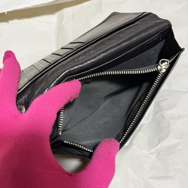 【COMME CA MEN / コムサメン】 本革 編み込み 二つ折り 長財布 < ブランド 【COMME CA MEN / コムサメン】 本革 編み込み 二つ折り 長財布 < ブランドの