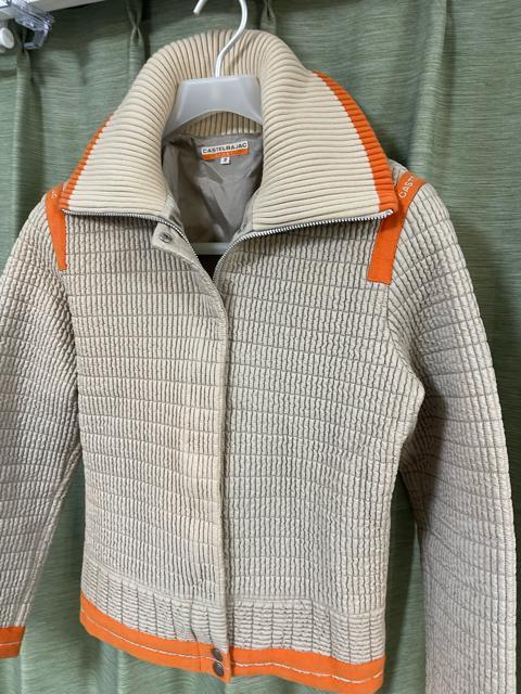 CASTELBAJAC カステルバジャック スポーティジャケット M ベージュ/オレンジ 長袖 ジップアップ ジャケット < ブランド CASTELBAJAC カステルバジャック スポーティジャケット M ベージュ/オレンジ 長袖 ジップアップ ジャケット < ブランドの