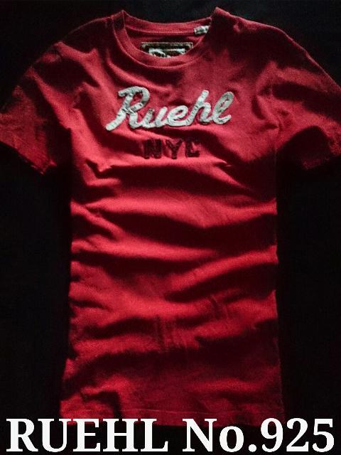 【RUEHL No.925】最高峰 Vintage Destroyed アップリケロゴTシャツ L/Red < ブランド 【RUEHL No.925】最高峰 Vintage Destroyed アップリケロゴTシャツ L/Red < ブランドの