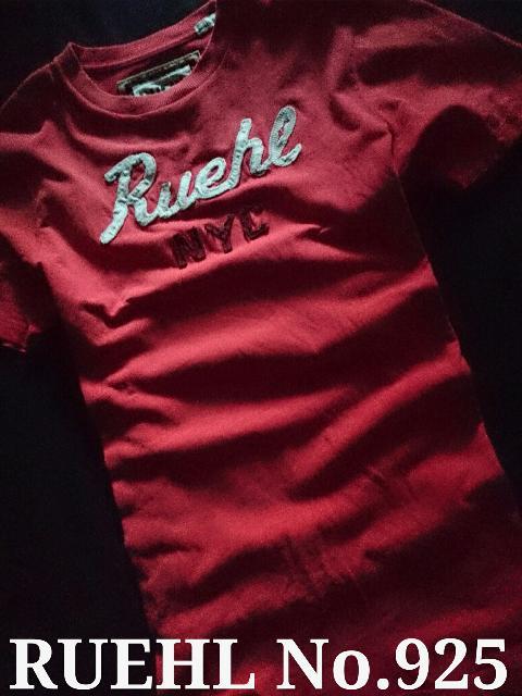 【RUEHL No.925】最高峰 Vintage Destroyed アップリケロゴTシャツ L/Red < ブランド 【RUEHL No.925】最高峰 Vintage Destroyed アップリケロゴTシャツ L/Red < ブランドの