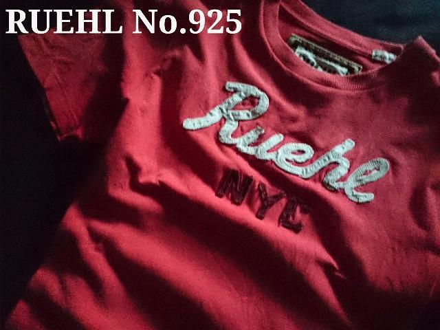 【RUEHL No.925】最高峰 Vintage Destroyed アップリケロゴTシャツ L/Red < ブランド 【RUEHL No.925】最高峰 Vintage Destroyed アップリケロゴTシャツ L/Red < ブランドの
