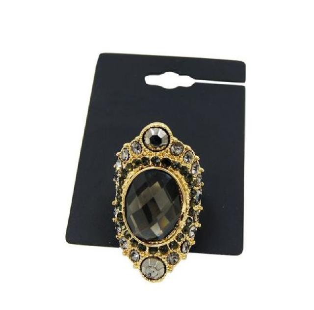 新品アンティーク調ゴシック黒系ストーンリング指輪 16号 < 女性アクセサリー/時計 新品アンティーク調ゴシック黒系ストーンリング指輪 16号 < 女性アクセサリー/時計の