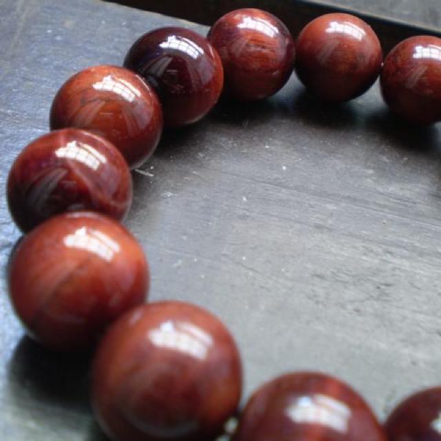 14ミリ玉 レッドタイガーアイブレスレット < 女性アクセサリー/時計 14ミリ玉 レッドタイガーアイブレスレット < 女性アクセサリー/時計の